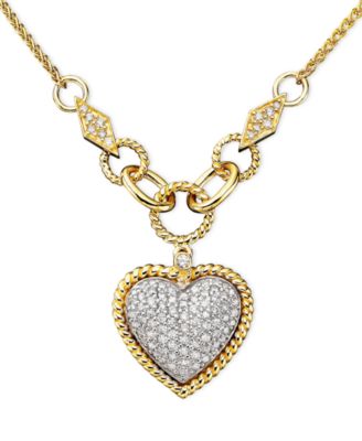 EFFY Collection - Diamond Pav&eacute; Diamond Heart Pendant (3/4 ct. t.w.)