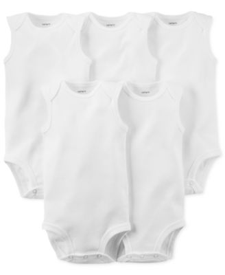 Carter's - Baby 5-Pack Sleeveless Solid Bodysuits