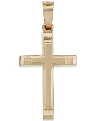 Macy's Brand - Small Cross Pendant in 14k Gold