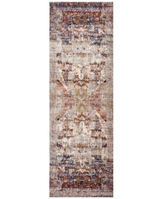 Spring Valley Home - Anastasia AF-08 Slate/Multi 2'7" x 8' Runner Rug