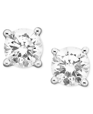 Macy's Brand - Diamond Stud Earrings (1/3 to 1 1/2 ct. t.w.) in 18k White Gold