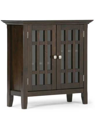 Simpli Home - Low Storage Cabinet, Direct Ship