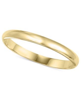Macy's Brand - 14k Gold Ring, 2mm Wedding Band