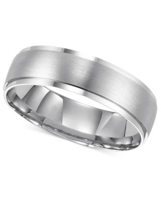 Macy's Brand - 14k White Gold Ring, Comfort Fit 6mm Wedding Band