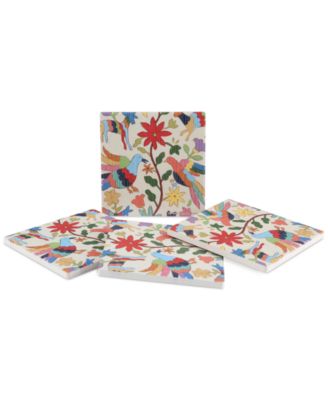 Thirstystone - Otomi Embroidery 4-Pc. Coaster Set