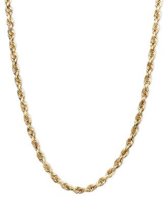 Macy's Brand - 14k Gold Necklace, 18" Rope