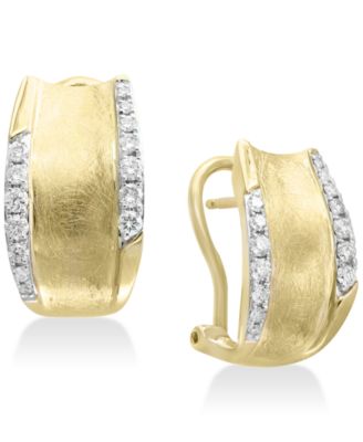 EFFY Collection - Diamond Hoop Earrings (3/8 ct. t.w.) in 14k Gold