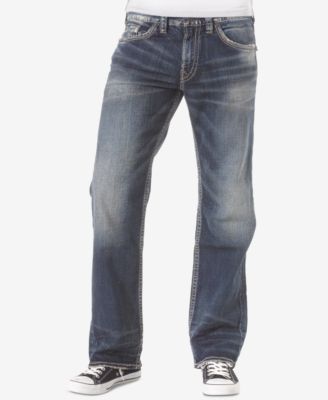 Silver Jeans Co. - Men's Zac Relaxed-Fit Straight Stretch Jeans