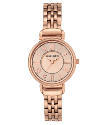 Anne Klein - Women's Rose Gold-Tone Bracelet Watch 30mm