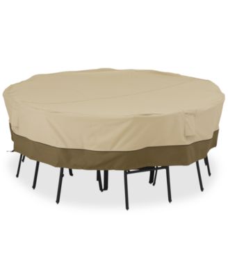 Classic Accessories - Large Square Patio Set Cover, Quick Ship
