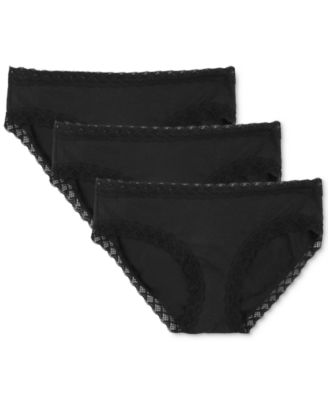 Natori - Bliss 3-Pk. French-Cut Crochet-Trim Brief 152058MP