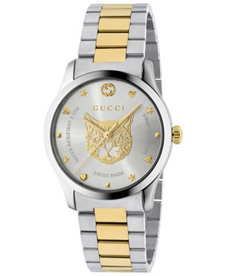 Gucci - Men's Swiss G-Timeless Two-Tone Stainless Steel Bracelet Watch 38mm
