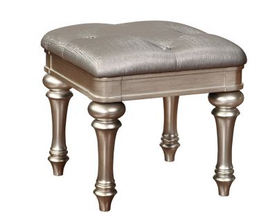 Coaster Home Furnishings - Rosebank Vanity Stool, Platinum