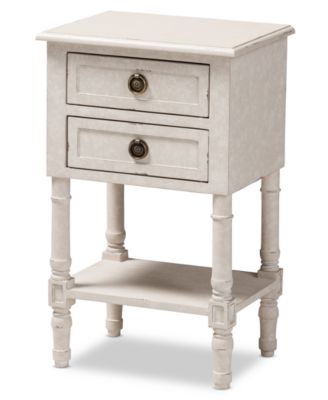 Furniture - Lenore 2-Drawer Nightstand, Quick Ship