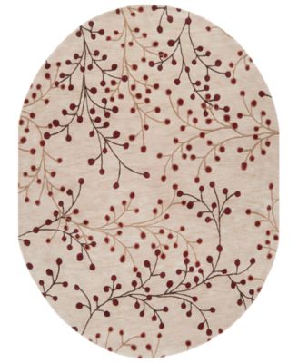 Surya - Athena ATH-5053 Burgundy 8' x 10' Oval Area Rug