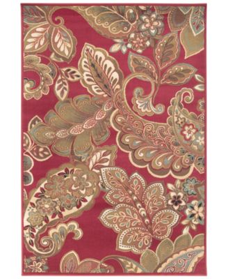 Surya - Riley RLY-5020 Dark Red 4' x 5'5" Area Rug