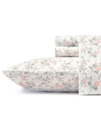 Laura Ashley - Rosalie Pastel Grey Sheet Set, Full