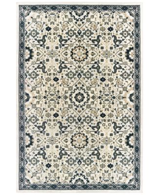 Oriental Weavers - Bowen 073J2 Ivory/Navy 6'7" x 9'6" Area Rug