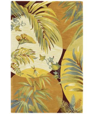 Kas - Sparta Breezes 3113 Coral/Ivory 5'3" x 8'3" Area Rug