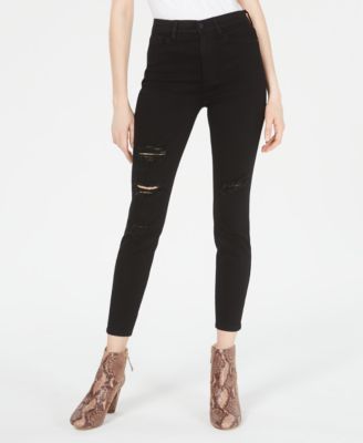 Celebrity Pink - Juniors' High-Rise Distressed Skinny Jeans