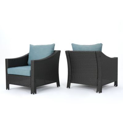 Noble House - Antibes Outdoor Club Chair, Quick Ship (Set of 2)