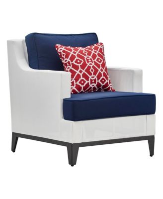 Tommy Hilfiger - Hampton Outdoor Mesh Chair with Cushions, Quick Ship