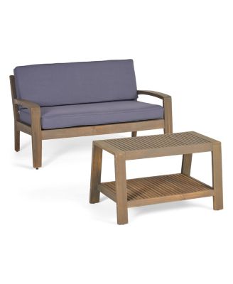 Noble House - Grenada Outdoor 2pc Seating Set, Quick Ship
