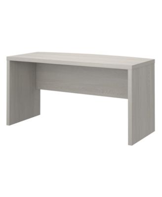 Kathy Ireland Office by Bush Furniture - Office by kathy ireland&reg; Echo 60W Bow Front Desk in Gray Sand