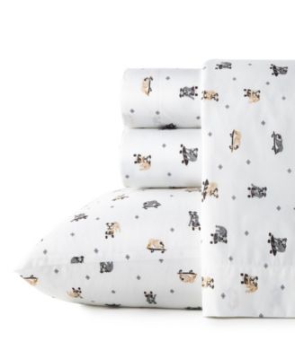 Poppy & Fritz - Poppy Fritz Skateboarding Bulldogs Twin Sheet Set