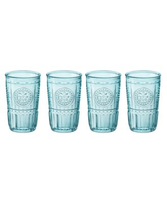 Bormioli Rocco - Romantic Candy Light Blue Water Glass, Set of 4