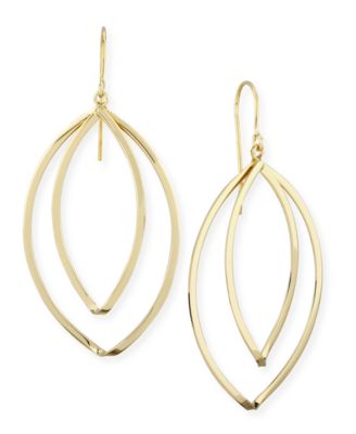 Macy's Brand - Marquise Twist Drop Earrings Set in 14k Gold