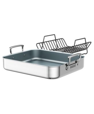 J.A. Henckels - ZWILLING Polished Stainless Steel Ceramic Nonstick Roasting Pan