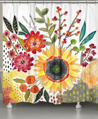 Laural Home - Sundaze Blooms Shower Curtain