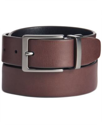 Original Penguin - Men's Antique-Look Reversible Belt