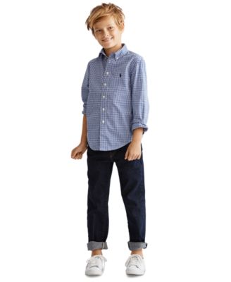 Polo Ralph Lauren - Toddler and Little Boys Cotton Poplin Shirt