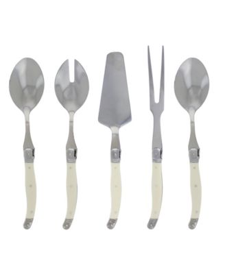 French Home - 5 Piece Laguiole Hostess Set - Faux Ivory