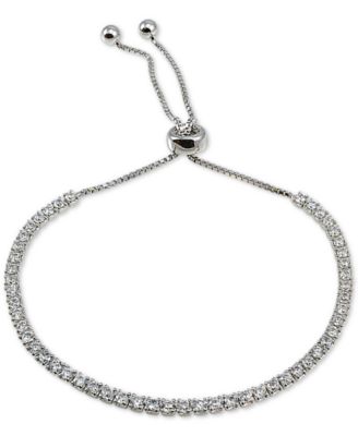 Giani Bernini - Cubic Zirconia Bolo Bracelet in Sterling Silver