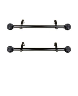 Rod Desyne - Twine 1" Side Curtain Rod 12-20 inch (Set of 2)