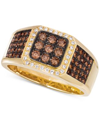 Le Vian - Men's Diamond Cluster Ring (7/8 ct. t.w.) in 14k Gold