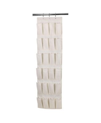 Household Essentials - 24-Pocket Over the Door Shoe Organizer