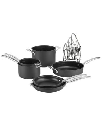 Cuisinart - SmartNest Hard Anodized 11-Pc. Cookware Set