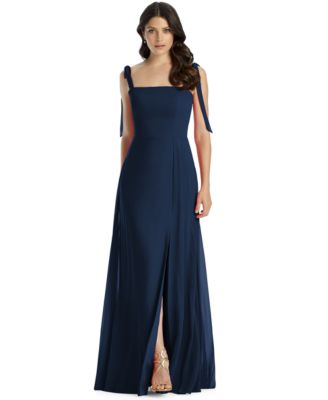 Dessy Collection - Tie-Strap Chiffon Gown