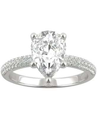 Charles & Colvard - Moissanite Pear Engagement Ring (2-3/8 ct. t.w. DEW) in 14k White Gold