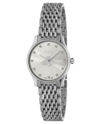 Gucci - Women's Swiss G-Timeless Slim Stainless Steel Bracelet Watch 29mm