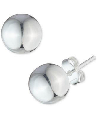 Lauren Ralph Lauren - Ball Stud Earrings in Sterling Silver