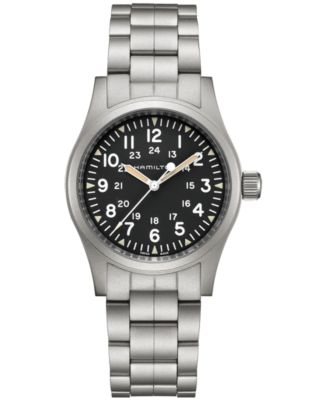 Hamilton - Men's Swiss Mechanical Khaki Field Stainless Steel Bracelet Watch 38mm