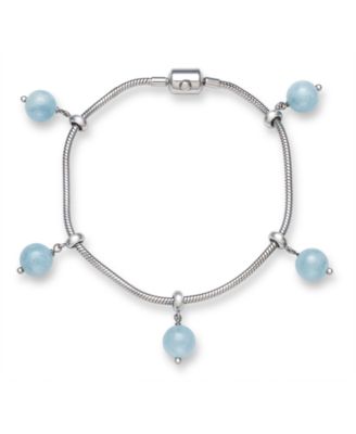 Macy's Brand - Milky Aquamarine Bracelet in Sterling Silver