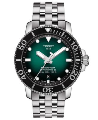Tissot - Men's Swiss Automatic Seastar 1000 Stainless Steel Bracelet Watch 43mm