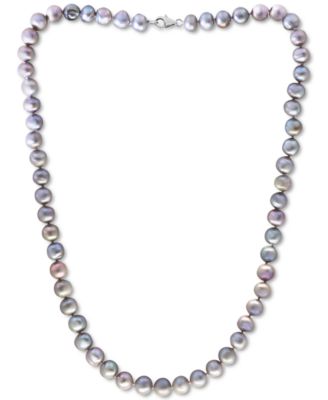 EFFY Collection - Gray Cultured Freshwater Pearl (7 mm) 18" Statement Necklace (Also in White, Pink, & Multicolor Cultured Freshwater Pearl)