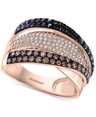 EFFY Collection - Multicolor Diamond Statement Ring (7/8 ct. t.w.) in 14k Rose Gold